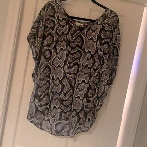 Joie snakeskin print blouse